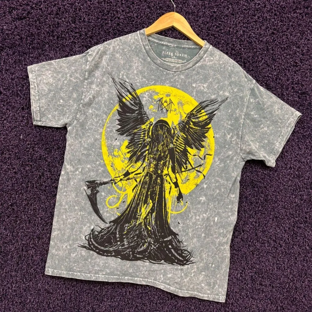 Sleep Token Take Me Back to Eden Death Angel Band T-Shirt L  - Image 3