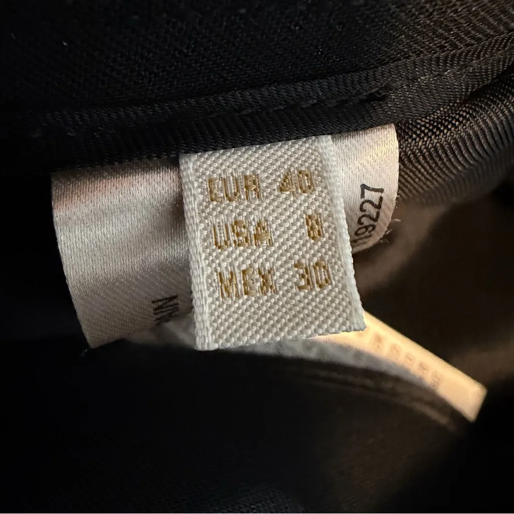 Massimo Dutti draped overlay trousers avant garde black women's US 8 EU 40 - Image 8