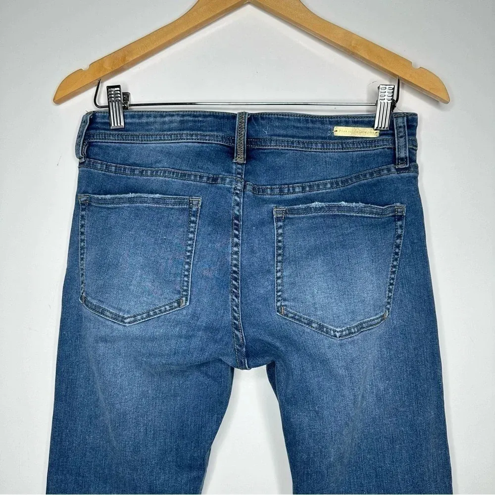 Pilcro and the Letterpress Anthro Mid-Rise Embellished Slim Straight Jeans 28 - Image 10