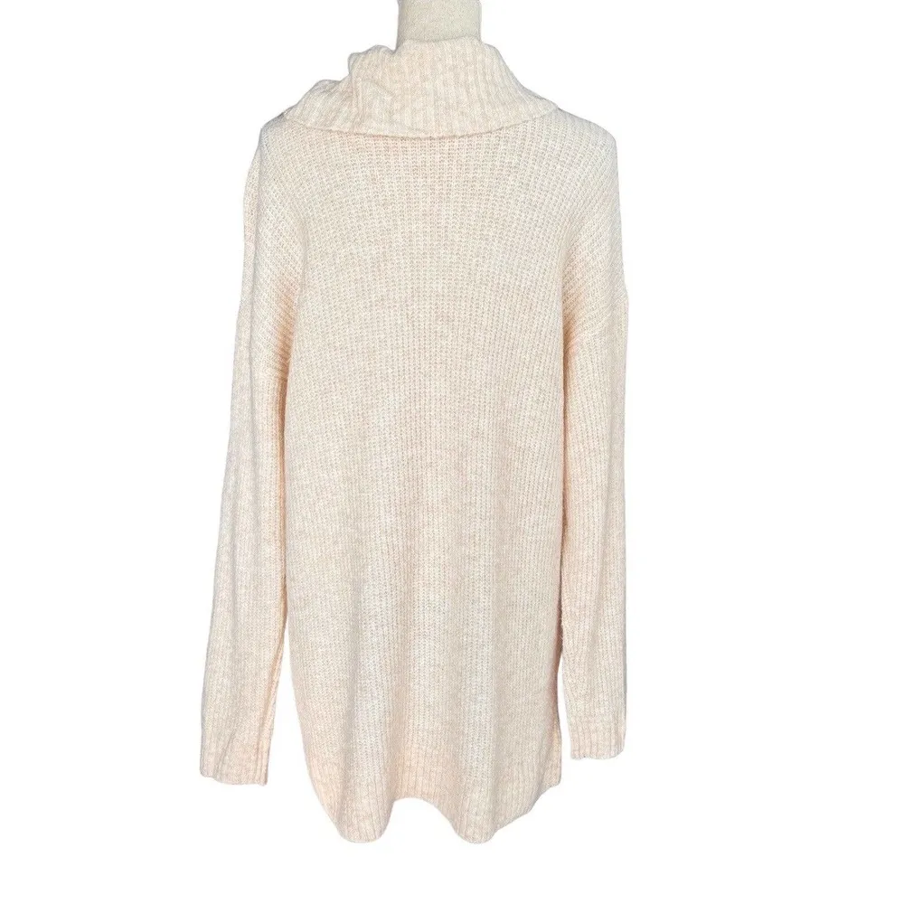 Style & Co 2X-Large Cowl Neck Tunic Sweater Long Sleeve Stretch Soft Light Pink - Image 4