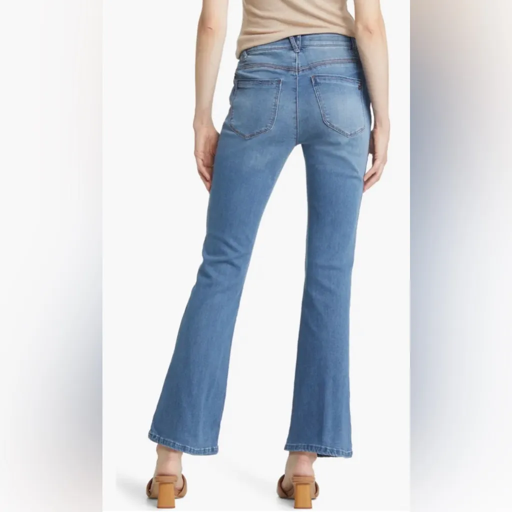 WIT & WISDOM ab'solution Itty Bitty Bootcut Jeans Light Blue 12 Petite - Image 2