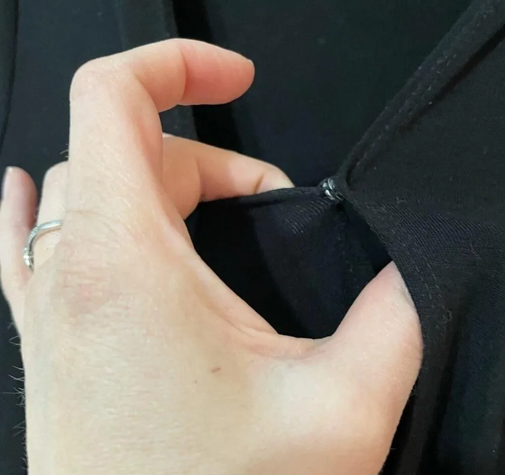 Plenty Tracy Reese Black Beaded Boho Wrap Dress Womens S Long Sleeve Whimigoth - Image 8