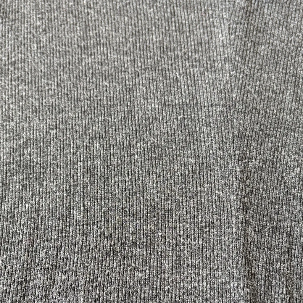 Grey ribbed turtleneck top - Image 4