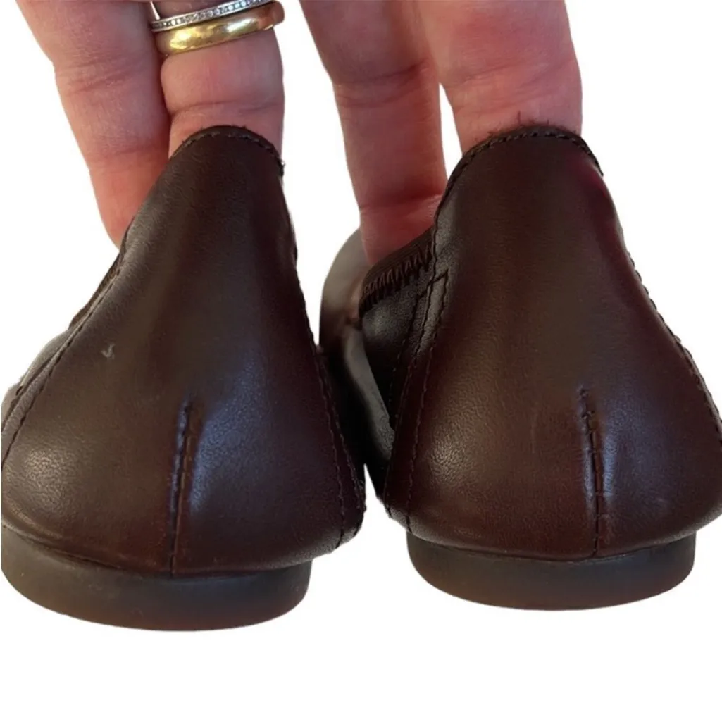 Like New Born Leather Flats Size 7 - Image 7