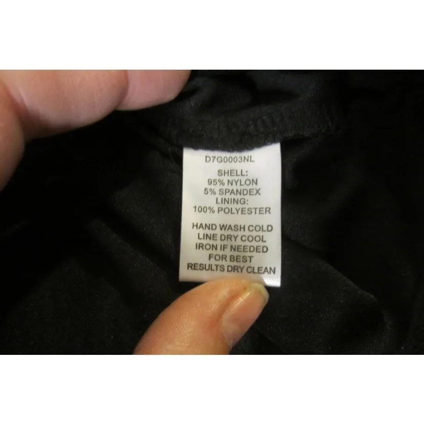 Devlin Black Lace Sheer Long Sleeve Blouse Medium - Image 4