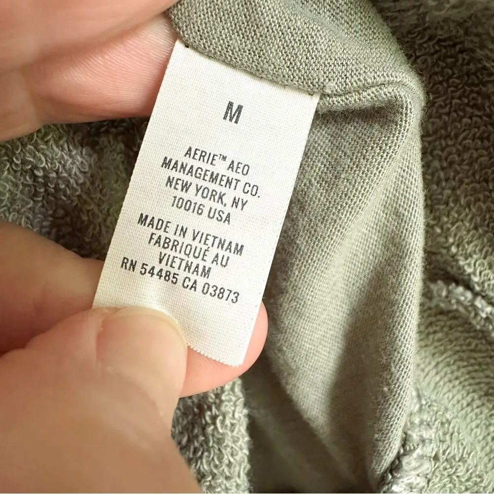 Aerie Sage Green tiered Ruffle Cotton Boho Mini Skirt sz Medium - Image 7