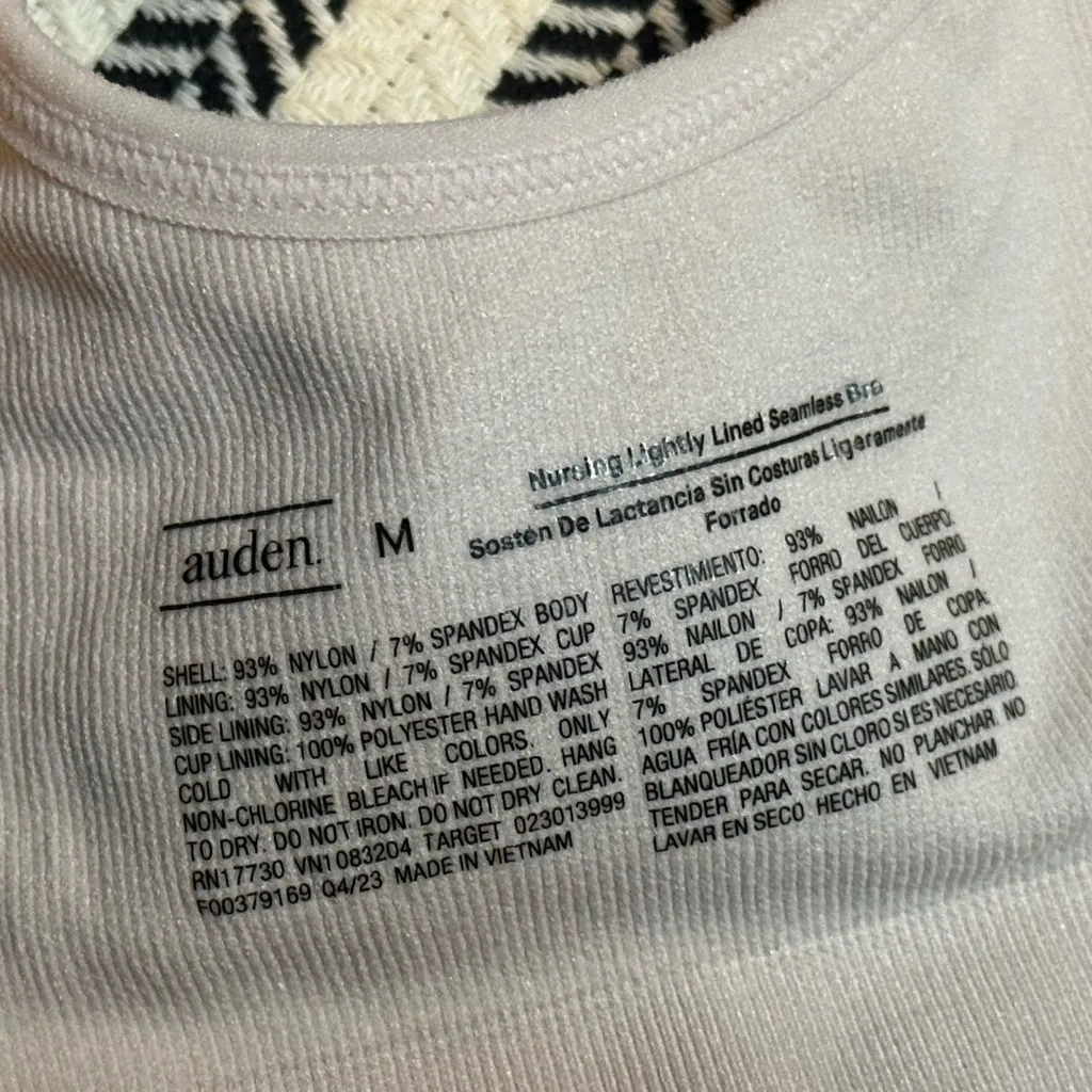 Auden breastfeeding Soft Pink Bra Size M - Image 4