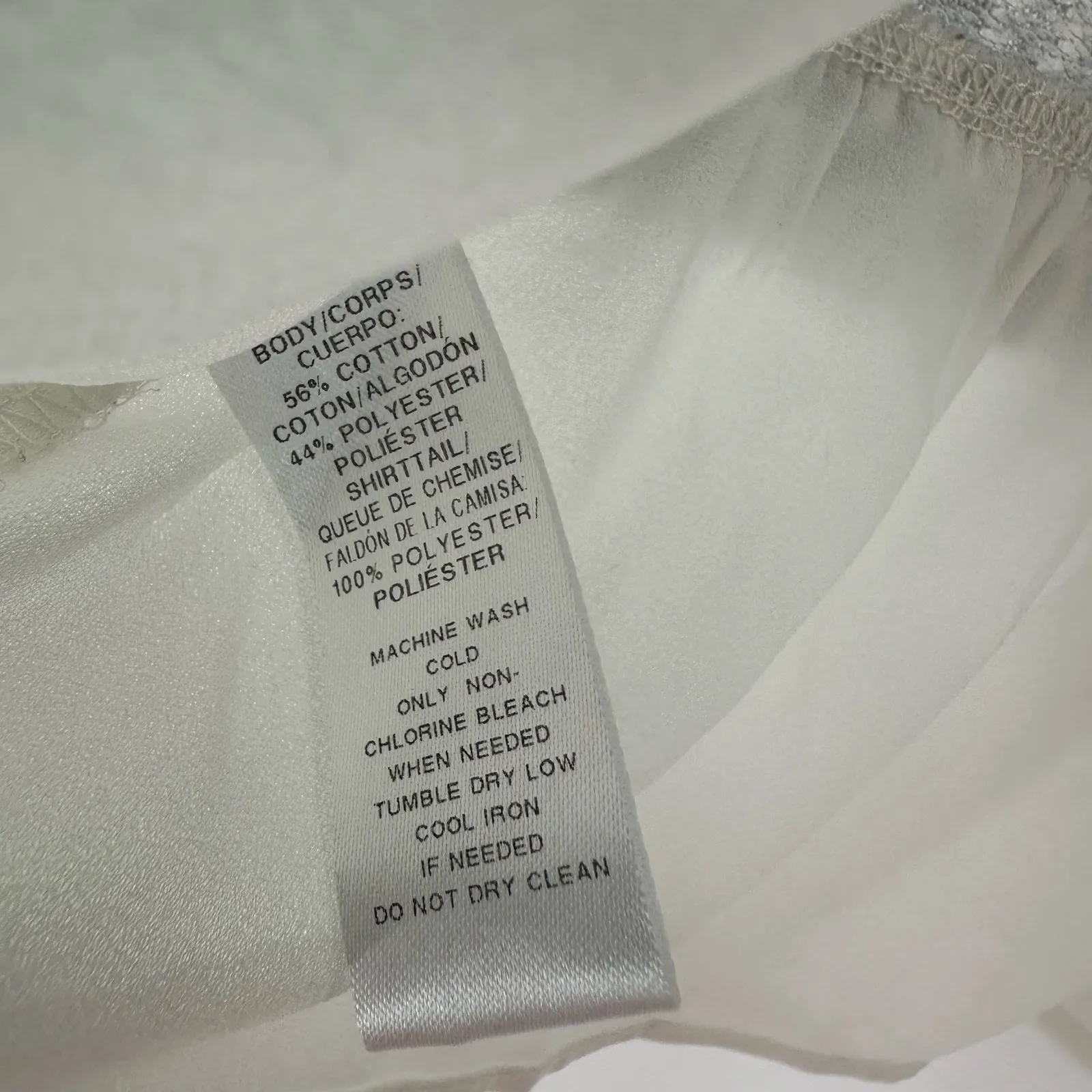 Loft size small sleeveless collared tank top blouse white‎ gray leopard print - Image 4