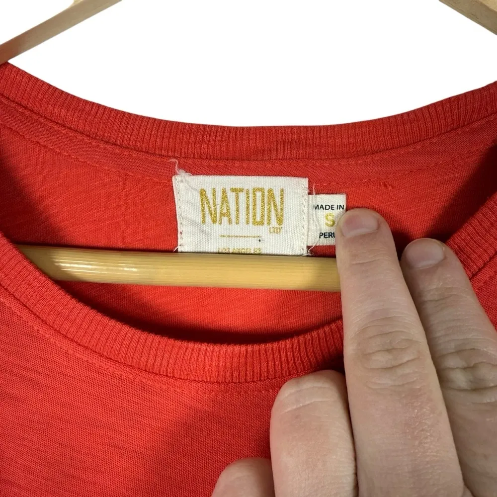 Nation LTD Women’s Elliot Fused Ruffle Gauzy Mini Dress in Candy Red Size S - Image 8