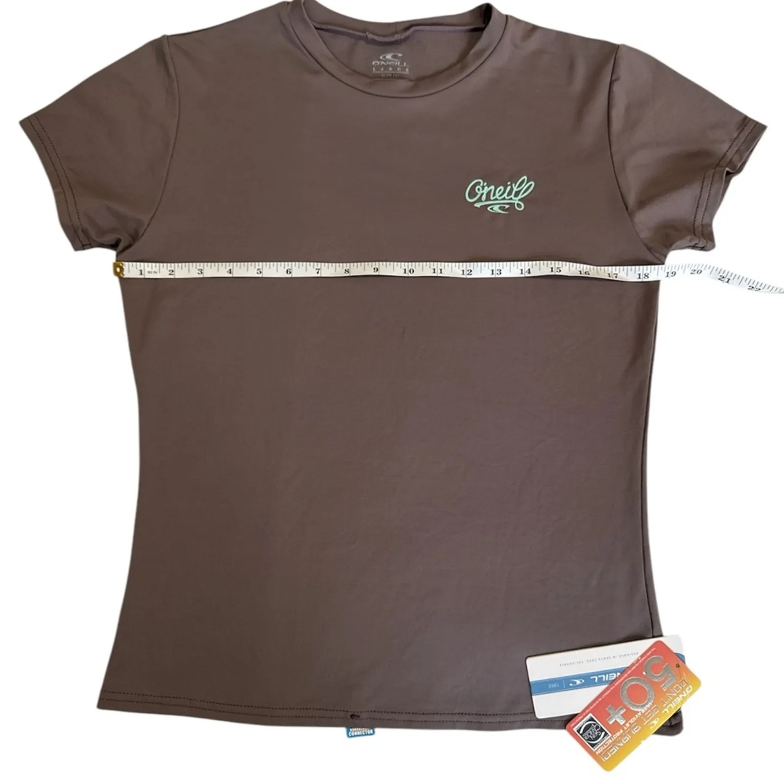 *NWT, Womens, O'Neill, Premium S/S Sun Shirt, Gray, Sz L - Image 7