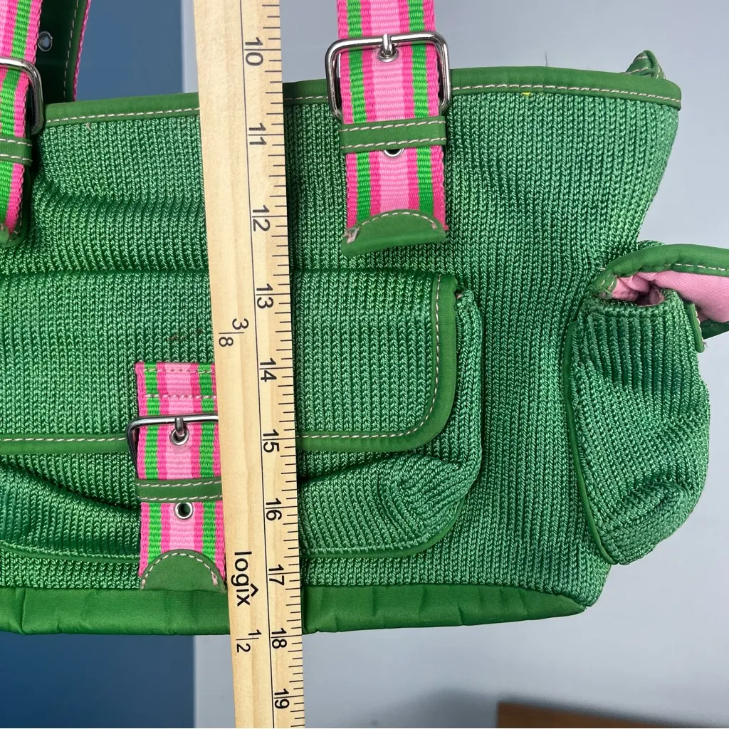 Y2k the Sak green and pink shoulder cargo bag - Image 8