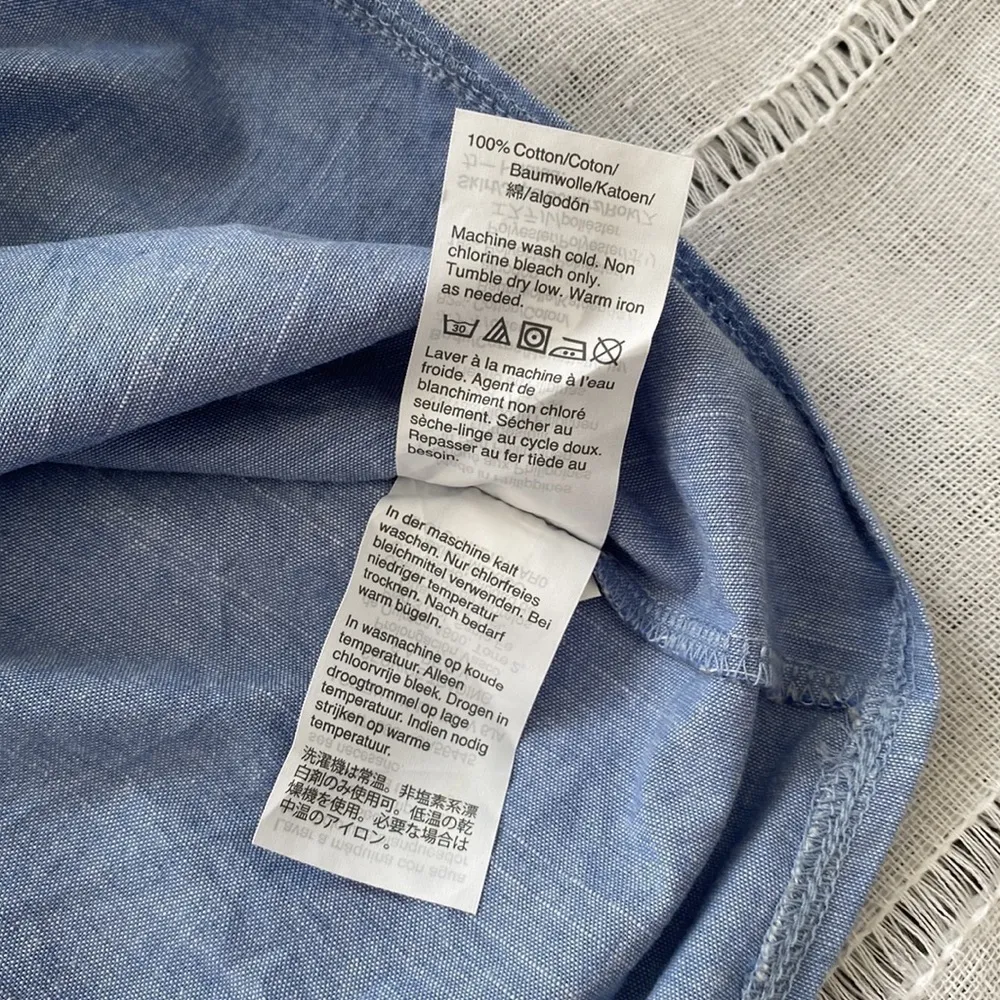 J. Crew Factory sweatshirt chambray skirt dress. Gray Size XXS - Image 6