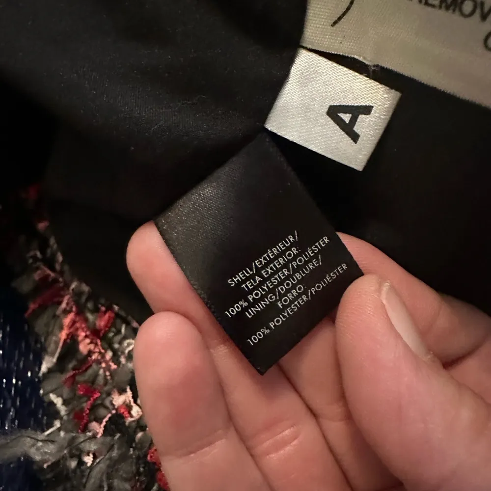 Ann Taylor NWT  Tweed Flare Sleeve Ruffle Cuff Blazer Open Front Jacket Size 2 - Image 6