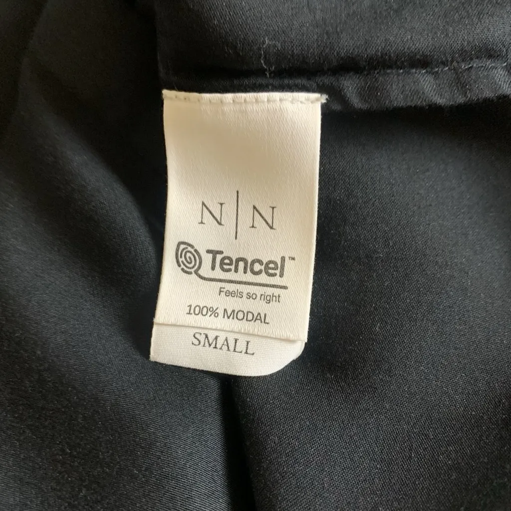 Neu Nomads Black Tencel Shirt Dress Minimalist‎ Sustainable Travel Small - Image 4