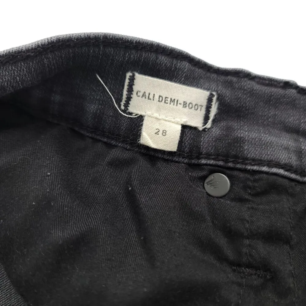 Madewell Jeans Womens 28 Black Scattered Metallic Dot Cali Demi Boot  K2484 - Image 6