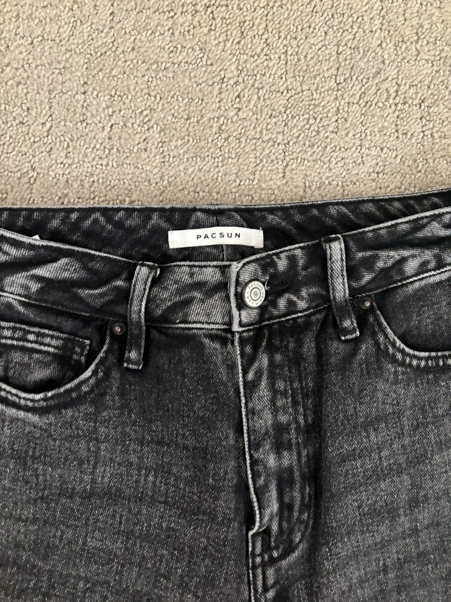 Distressed Black Jeans - Image 3