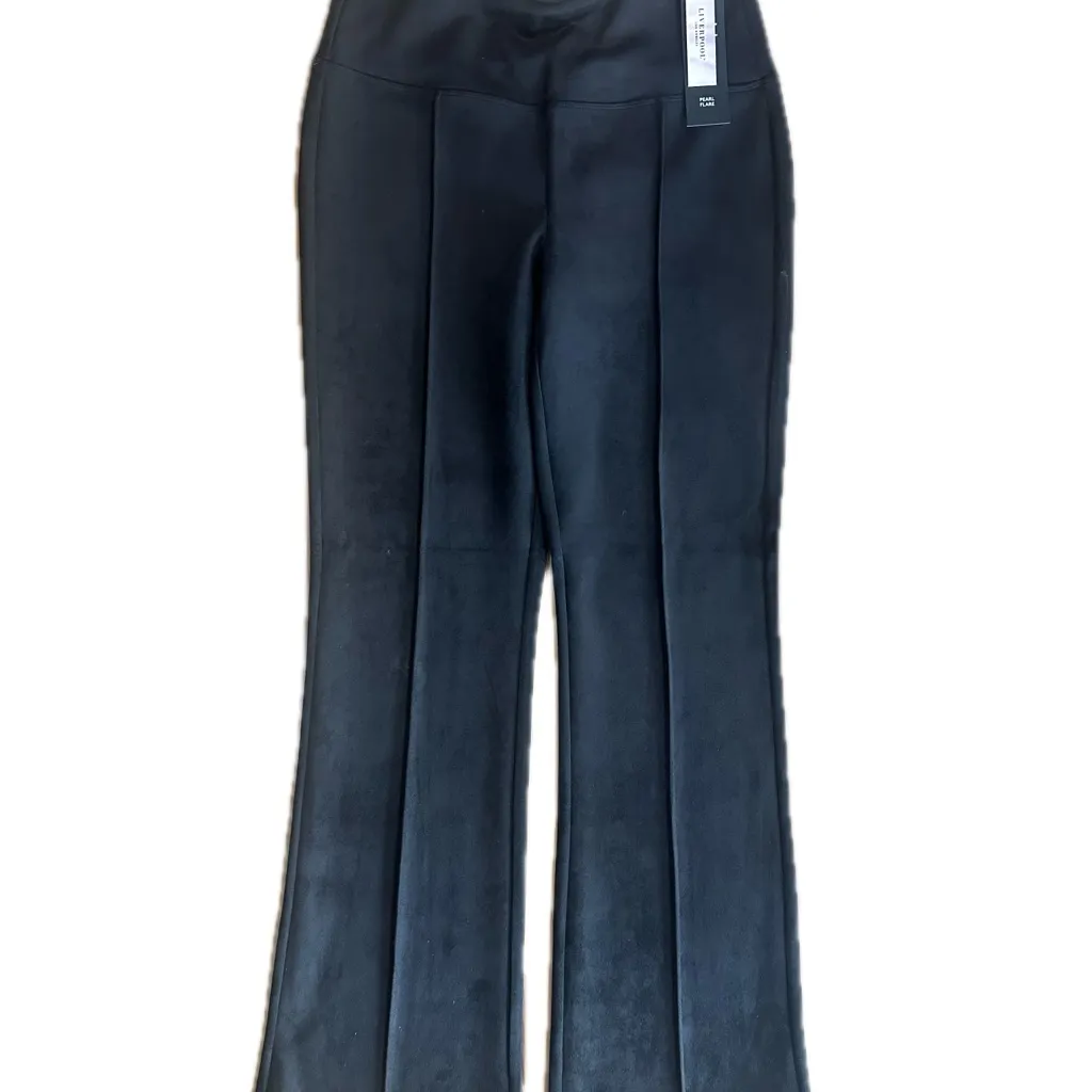 Liverpool By Los Angeles Black Boot Cut Faux Suede Pants Sz Med NWT - Image 4