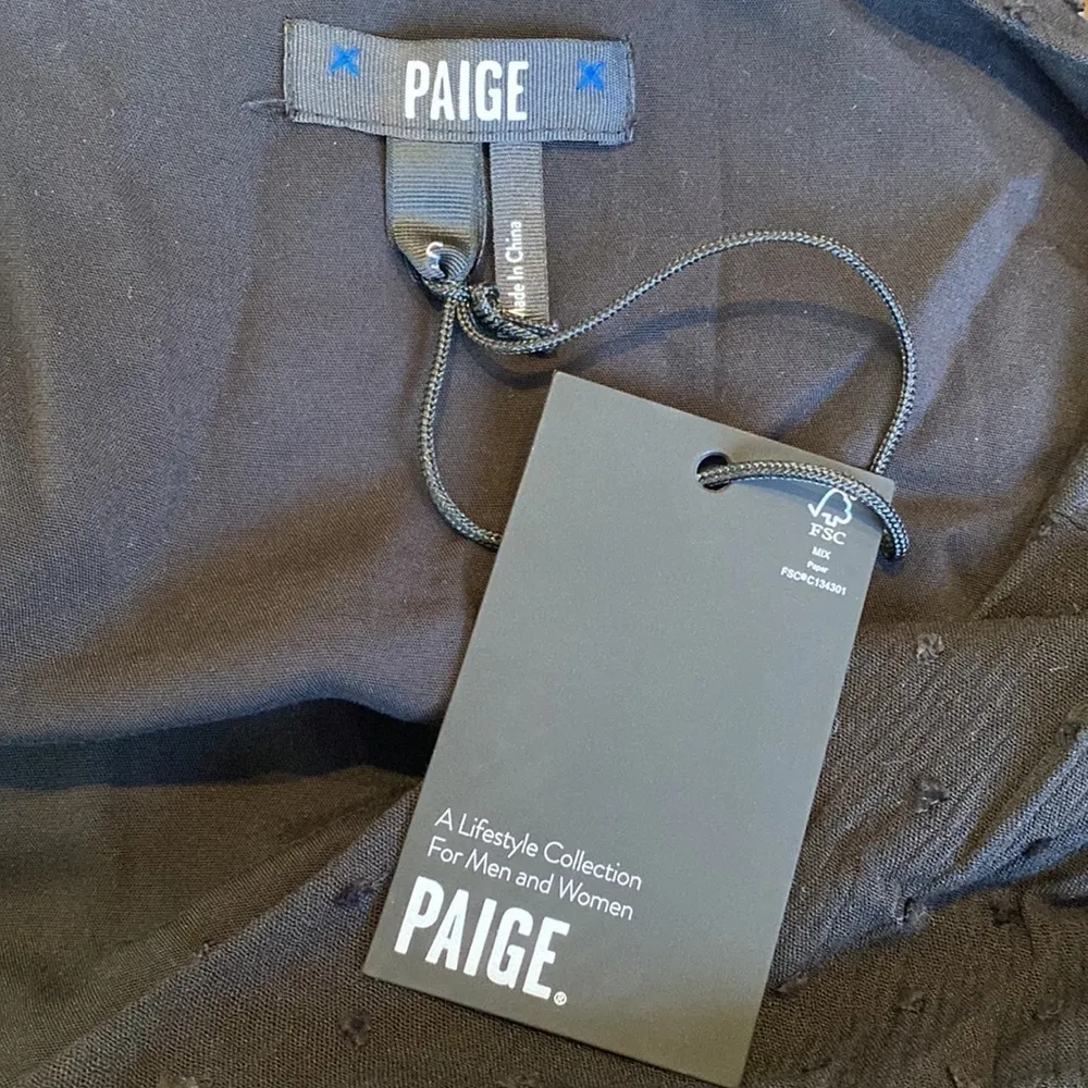 Paige Odelise black clip dot long sleeve mini dress NWT - Image 7