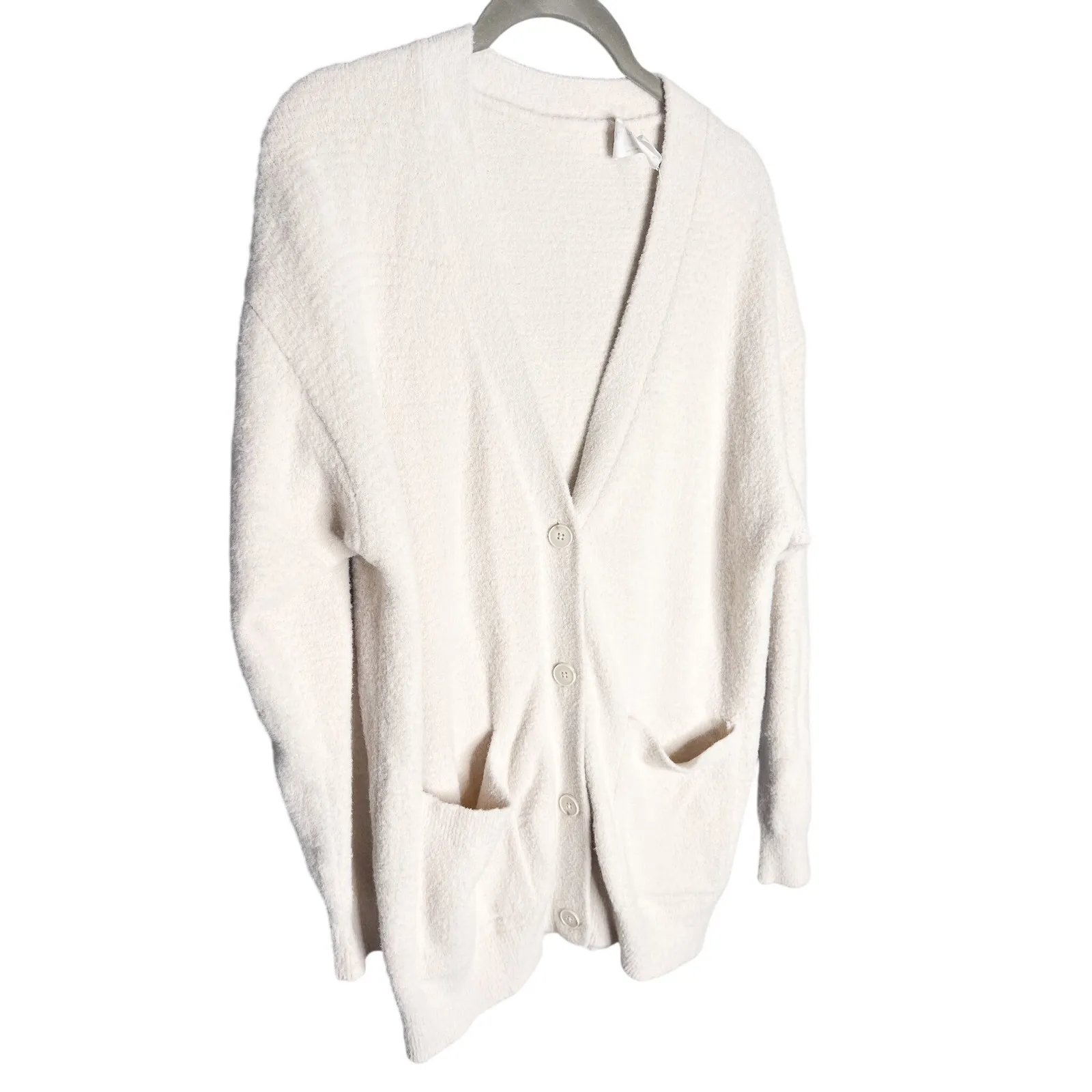 Aritzia Wilfred Free Hush Knit Oversized Cardigan Size XS Cream Off White - Image 7
