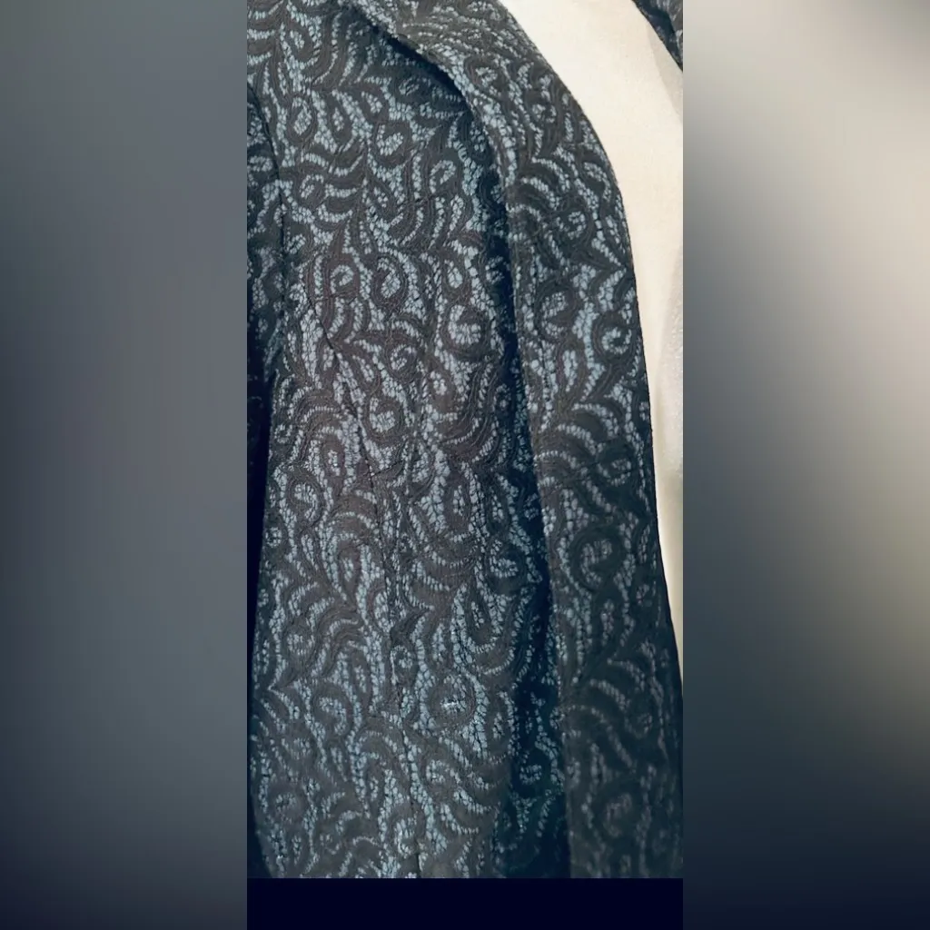 NWOT Talbots W 22 Petite = 3X Petite Black Lace overlay  Coat Special events - Image 4