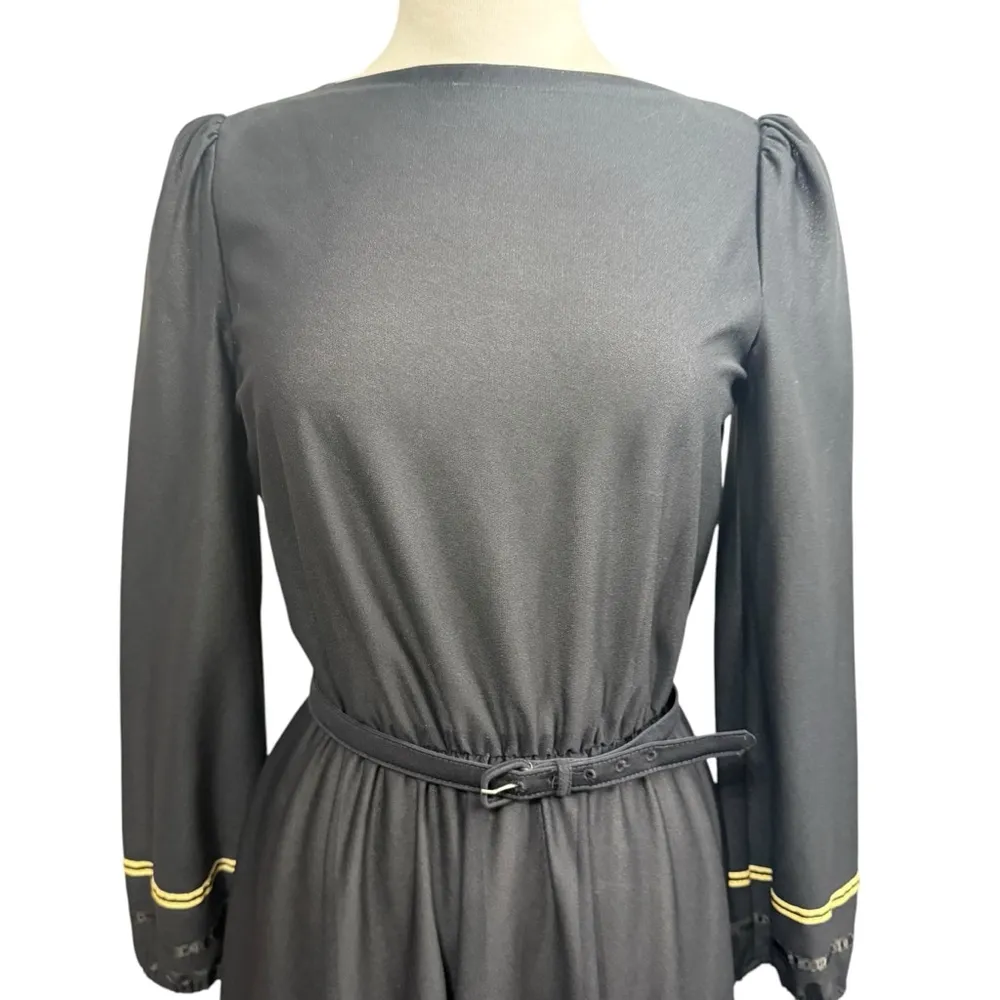 Vintage Melissa Lane Dress, Tag Shows Size 12 But Measures like a Small Black - Image 3