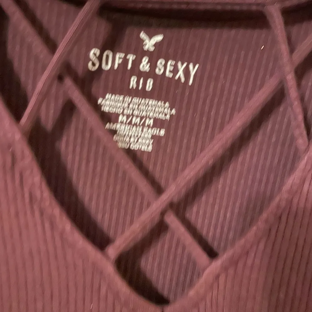 AE‎ American Eagle ribbed cage front T-shirt - Image 2