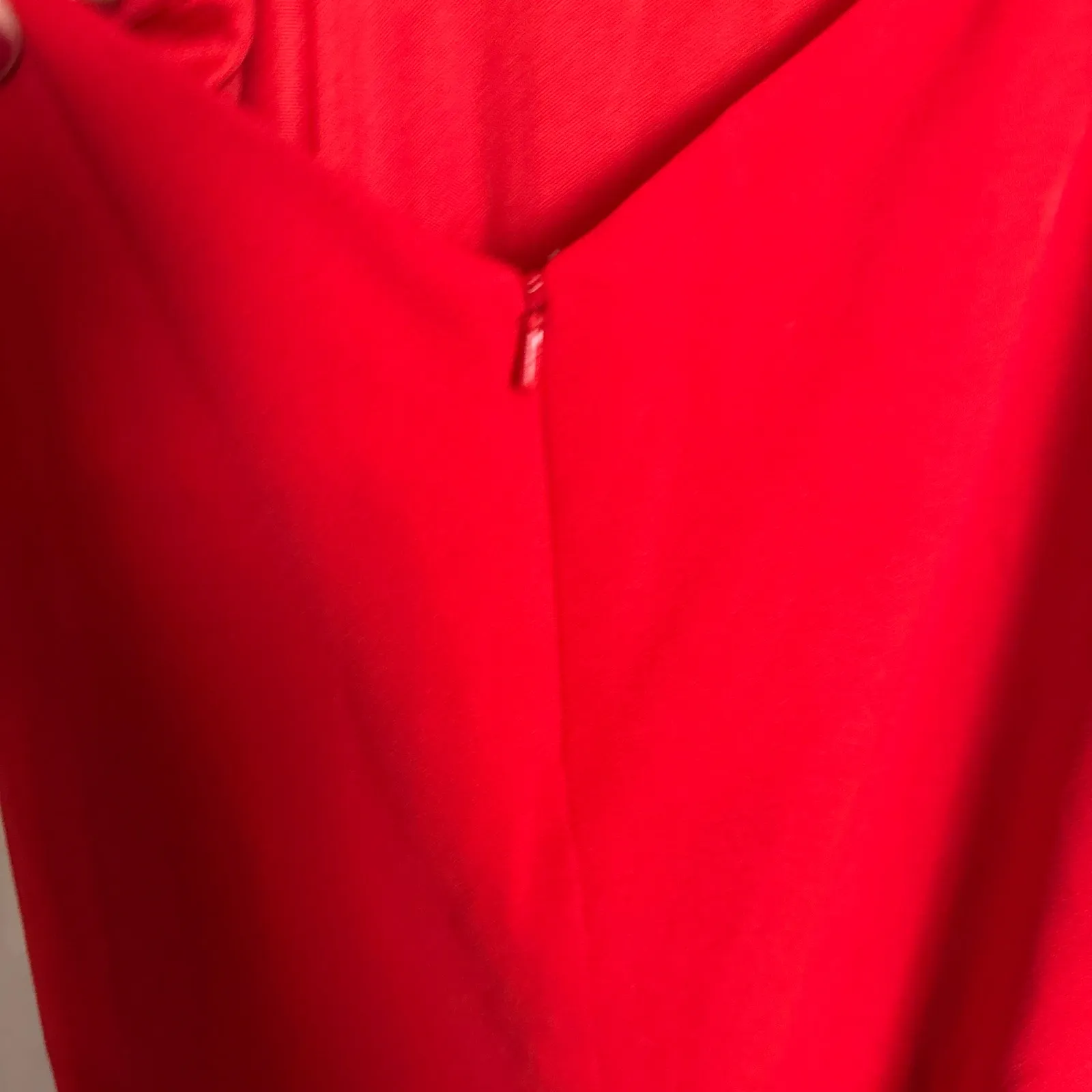 La Femme Red Asymmetrical Cutout Strappy Jersey Prom Formal Gown Size 6 - Image 10