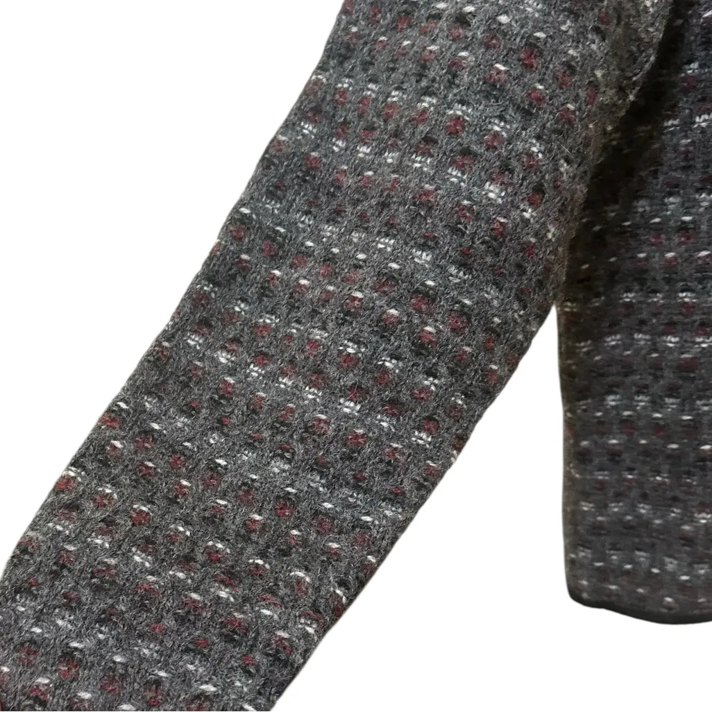 Woolrich 100% Wool Zip Cardigan Sweater Womens XL Fair Isle Vintage Cabincore - Image 7