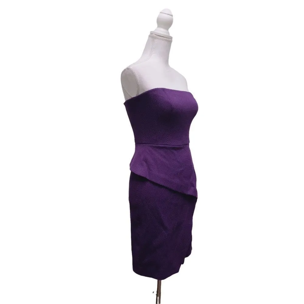 Trina Turk Purple Plum Strapless Mini Casual Evening Party Sexy Dress - Image 2