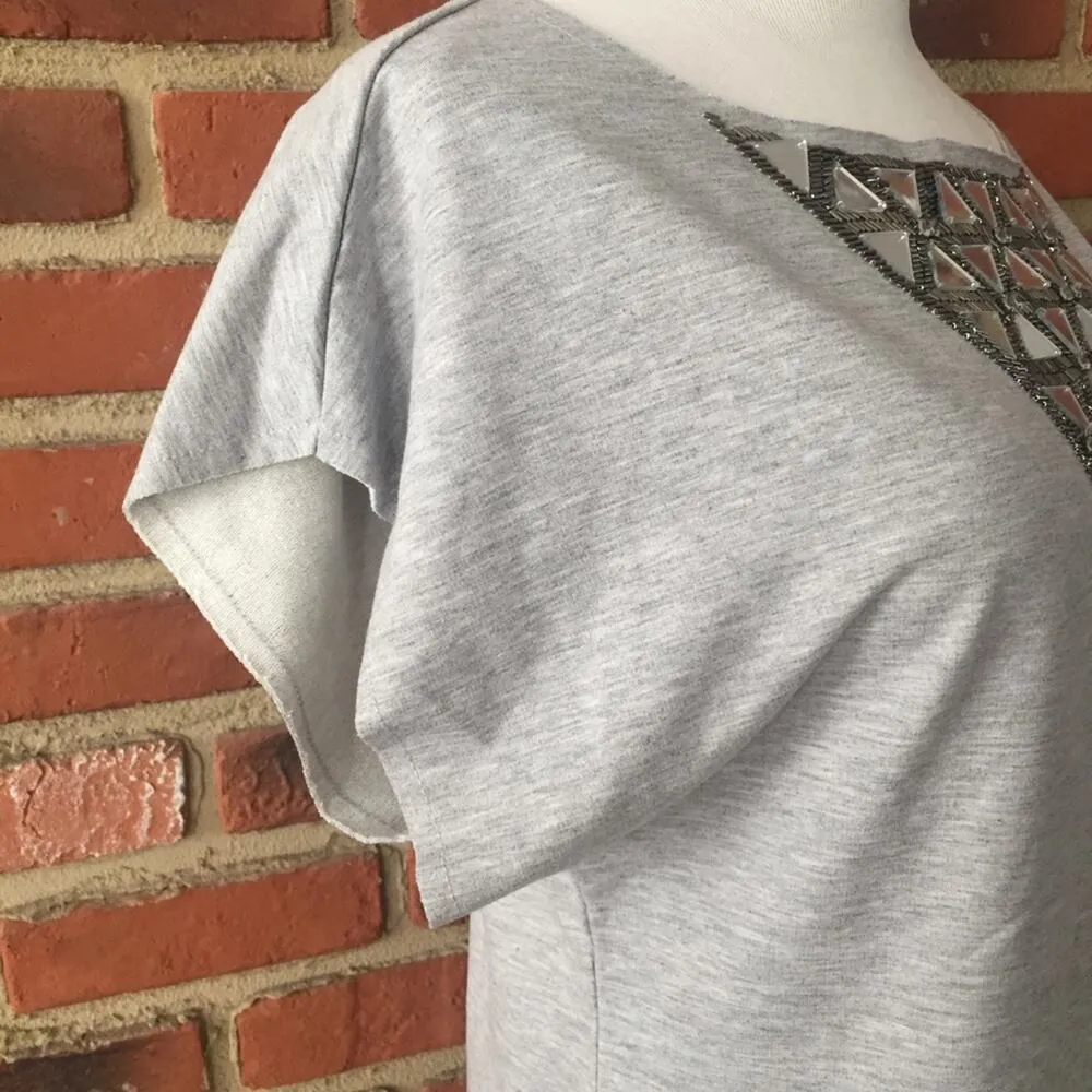 Bebe Wide Neck Sweatshirt Sz S Y2K Short sleeve Sweatshirt - Image 7