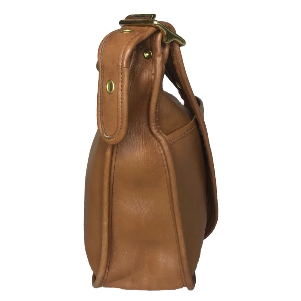 Vintage COACH London Tan Legacy Zip Glove-Tanned Leather Crossbody Bag 9966 COA - Image 5