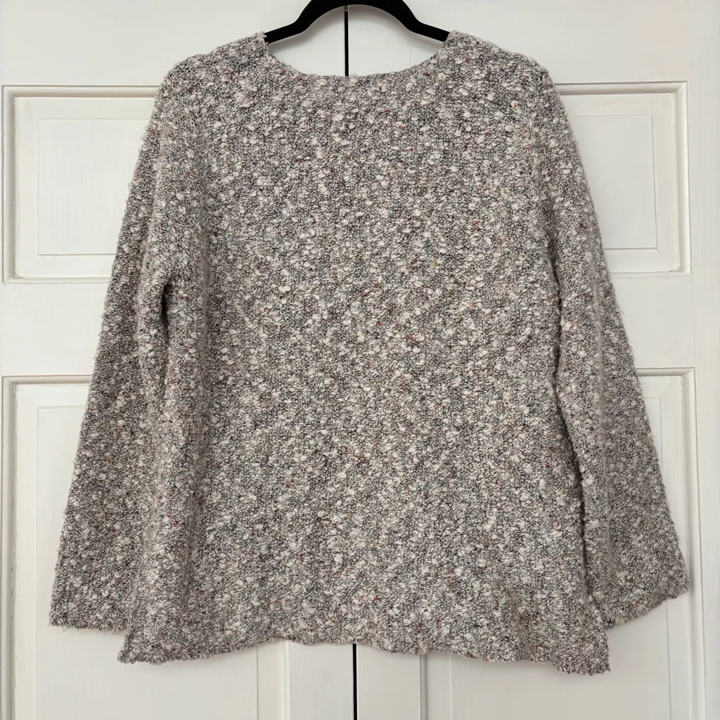 Habitat Clothes to Live in Cream Multicolor Confetti Textured Sweater Size Large - Image 6