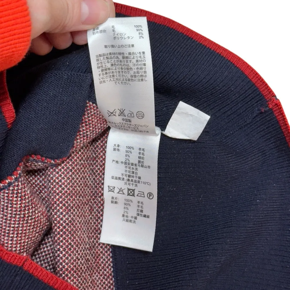 Brooks Brothers Black Fleece Houndstooth Cardigan Thom Browne BB4 Size 10 Blue - Image 13