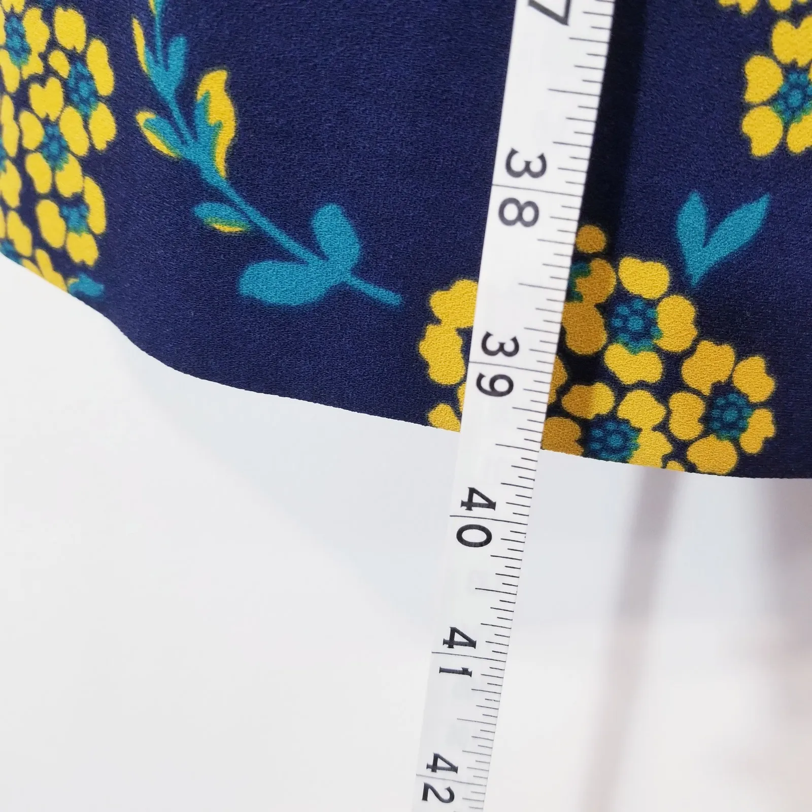 J, Crew Floral Print Wrap Dress V-Neckline 3/4 Sleeves - Image 8