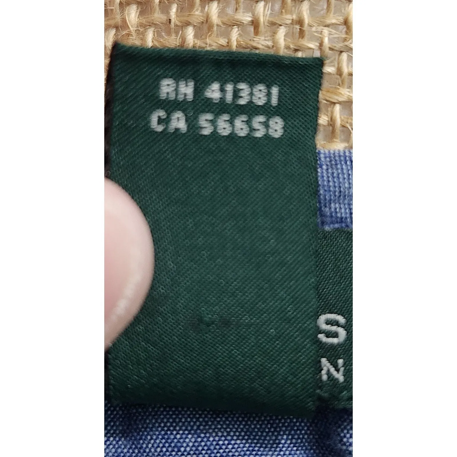 LRL Ralph Lauren Striped Top‎ Denim Trim Casual Tee Shirt Small - Image 5