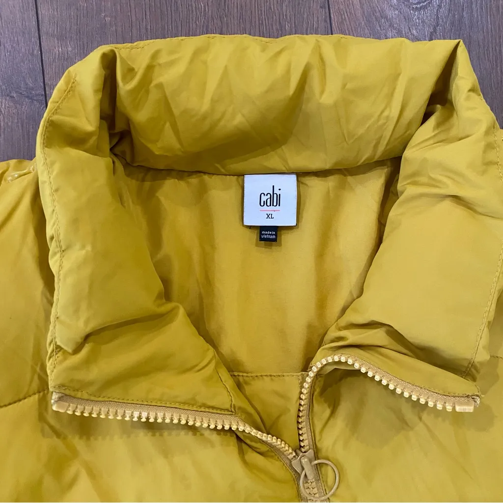 Cabi Puff Piece Acid Yellow Puffer Jacket XL – Limited Edition - Image 3