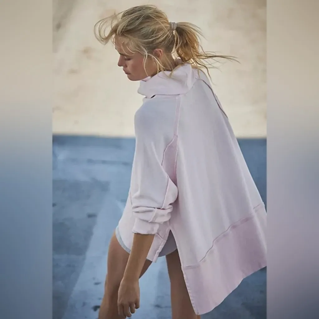 Free People FP Movement Pull Last Chance Top Touch Of Pink Tunic Pullover large - Image 2