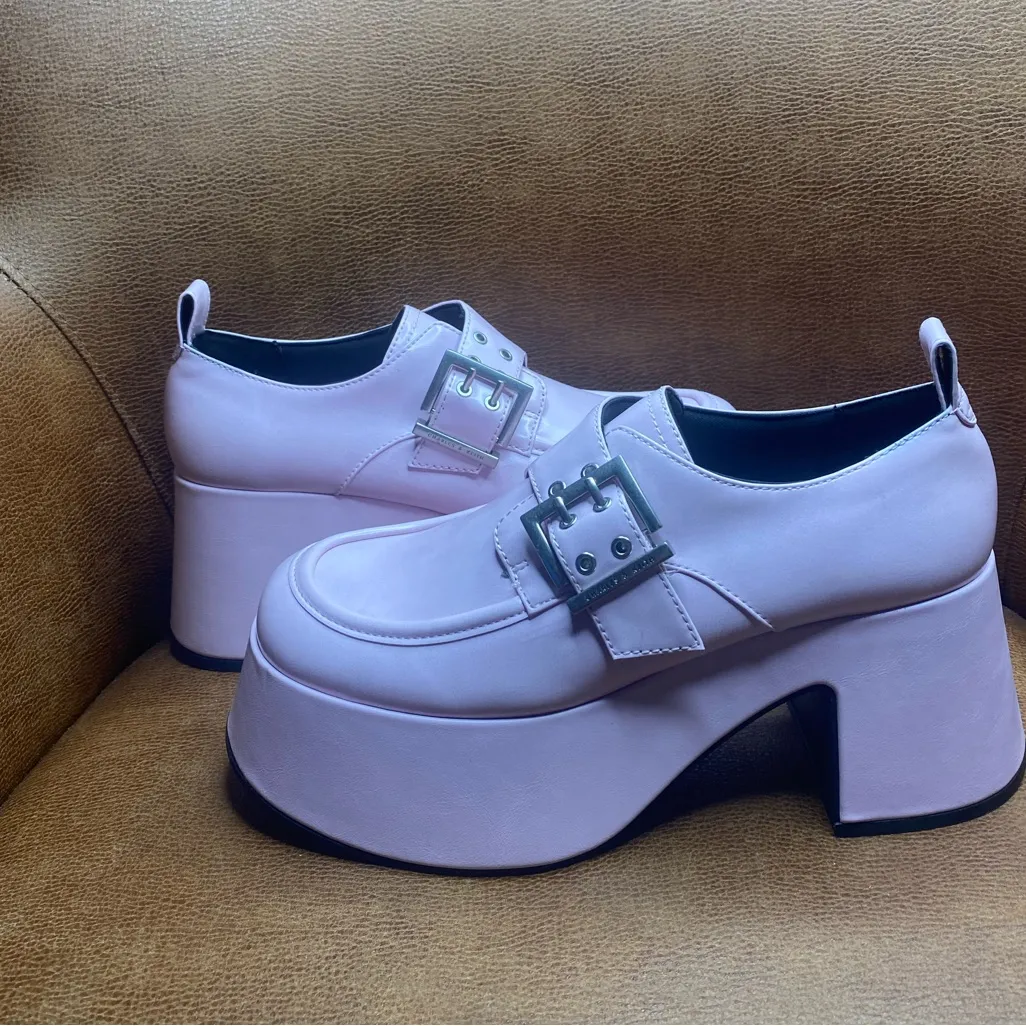 Charles & Keith Pink Platform Shoes - Image 8