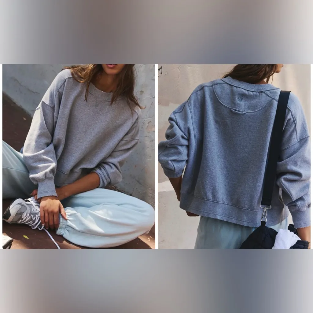 NWT Free People FP Movement Intercept Pullover - Heather grey - XL - Image 2