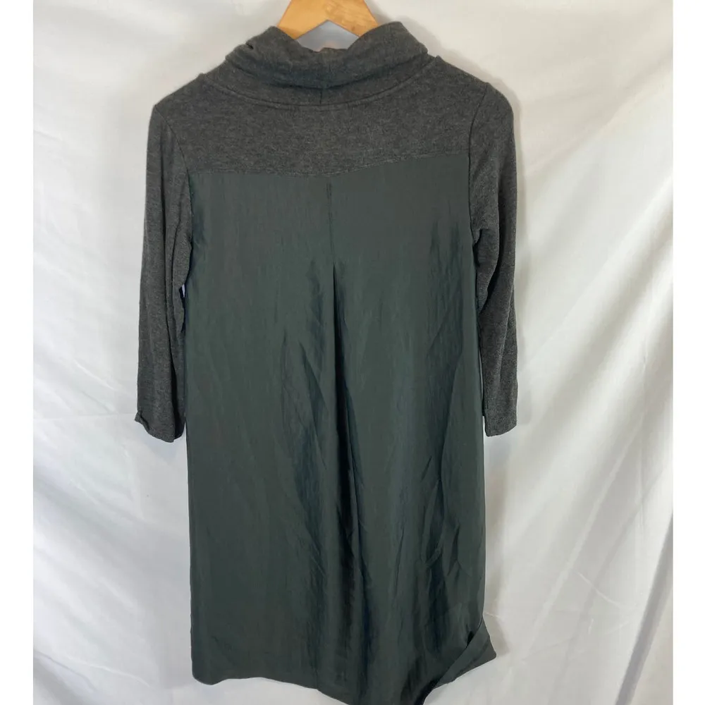 Anthropologie Saturday Sunday Cowl Neck Satin Back Dress Size XS - Image 6