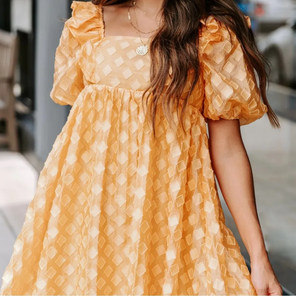 VICI | Unforgettable Sunrise Textured Babydoll Dress - Image 6