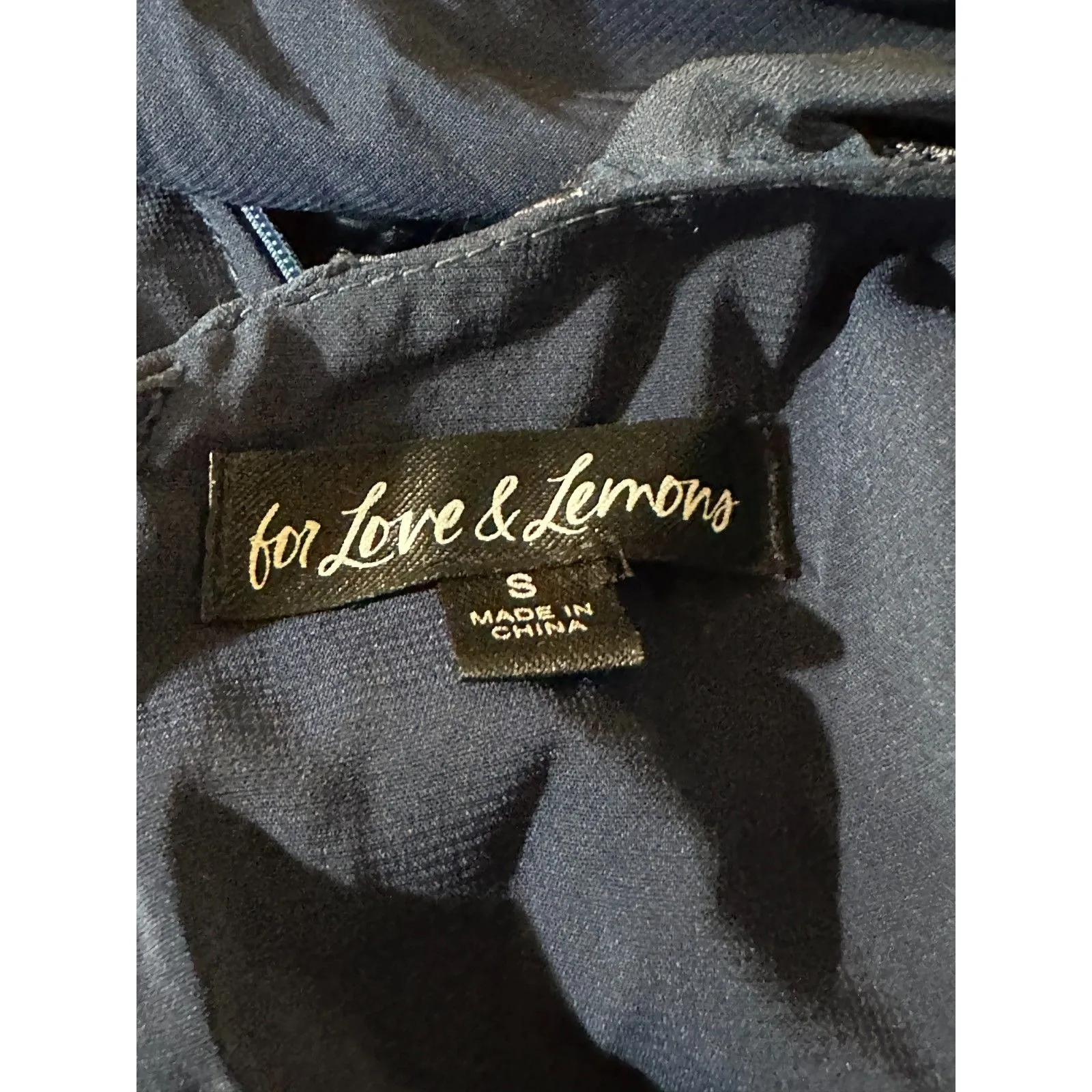 For Love and Lemons Lula Mini Dress Blue Size Small - Image 5