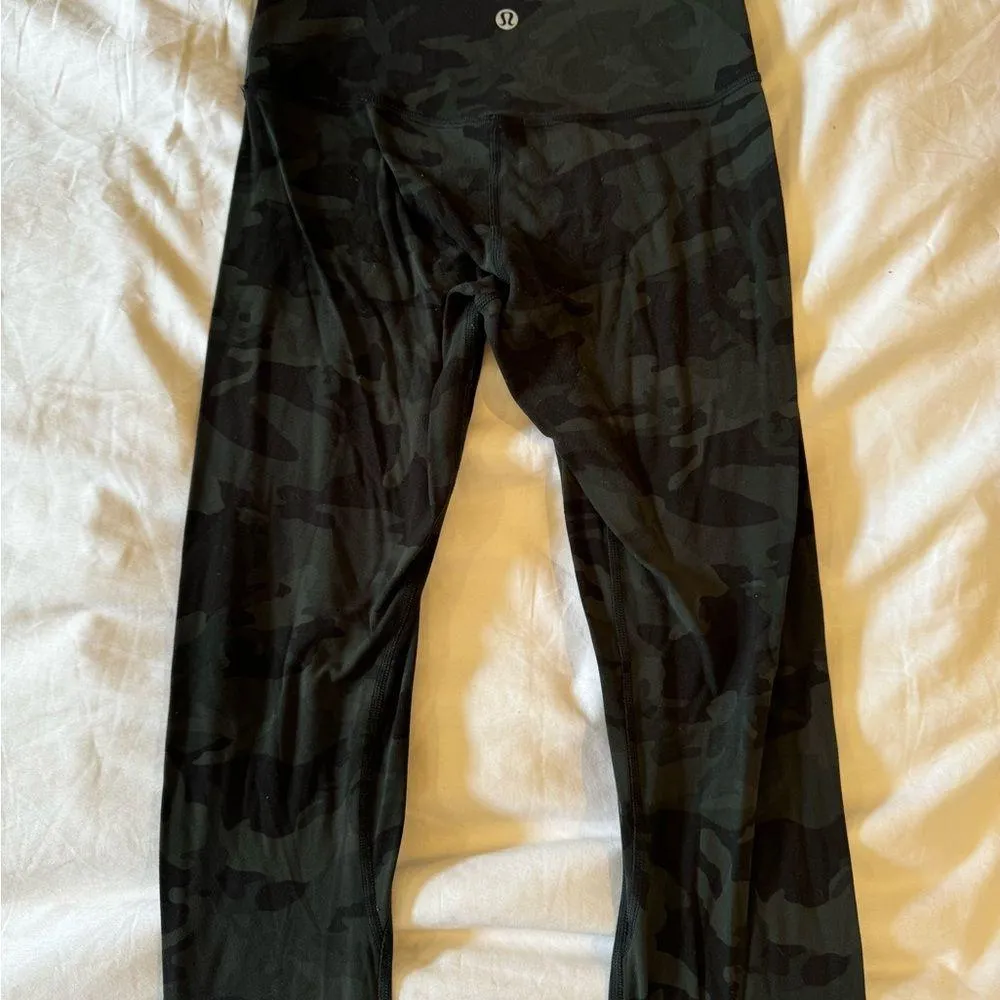 Lulu Lemon Align High Rise Pant 25” Size 4 in Green Camo - Image 2