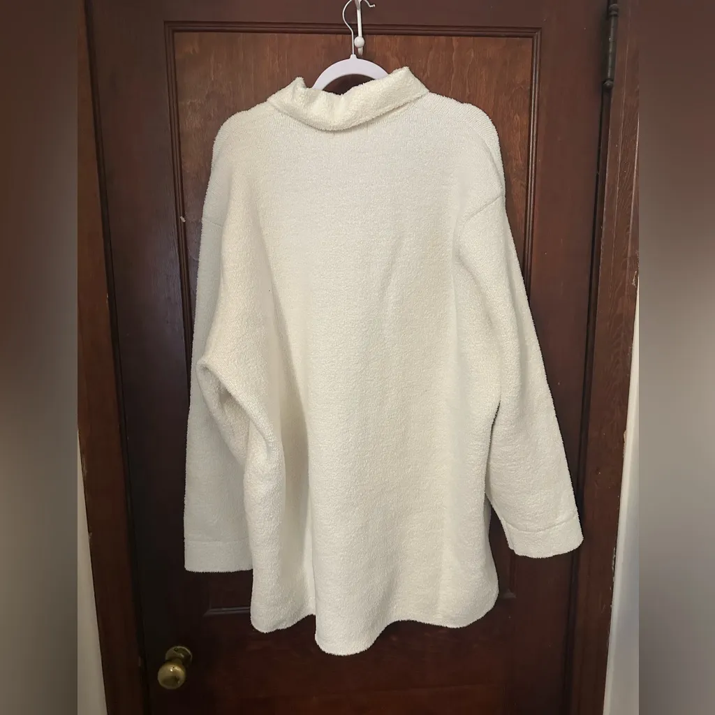 NWT Barefoot Dreams CozyChic Double Knit Shacket Size 2X - Image 3