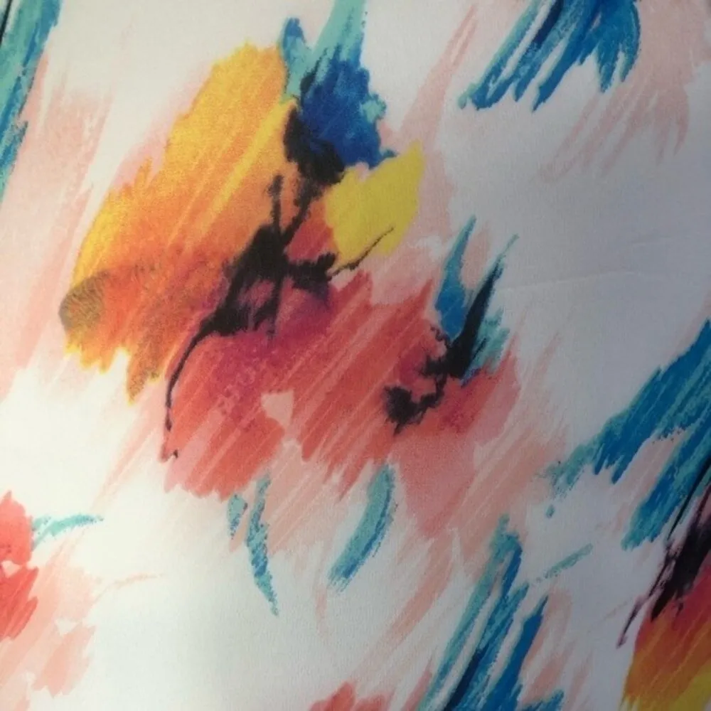 Lush Tie-Dye Paint Splatter Side Slit Sheer Maxi Skirt - Image 5