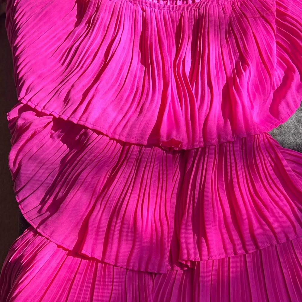 TCEC pink ruffle tiered dress - Image 3