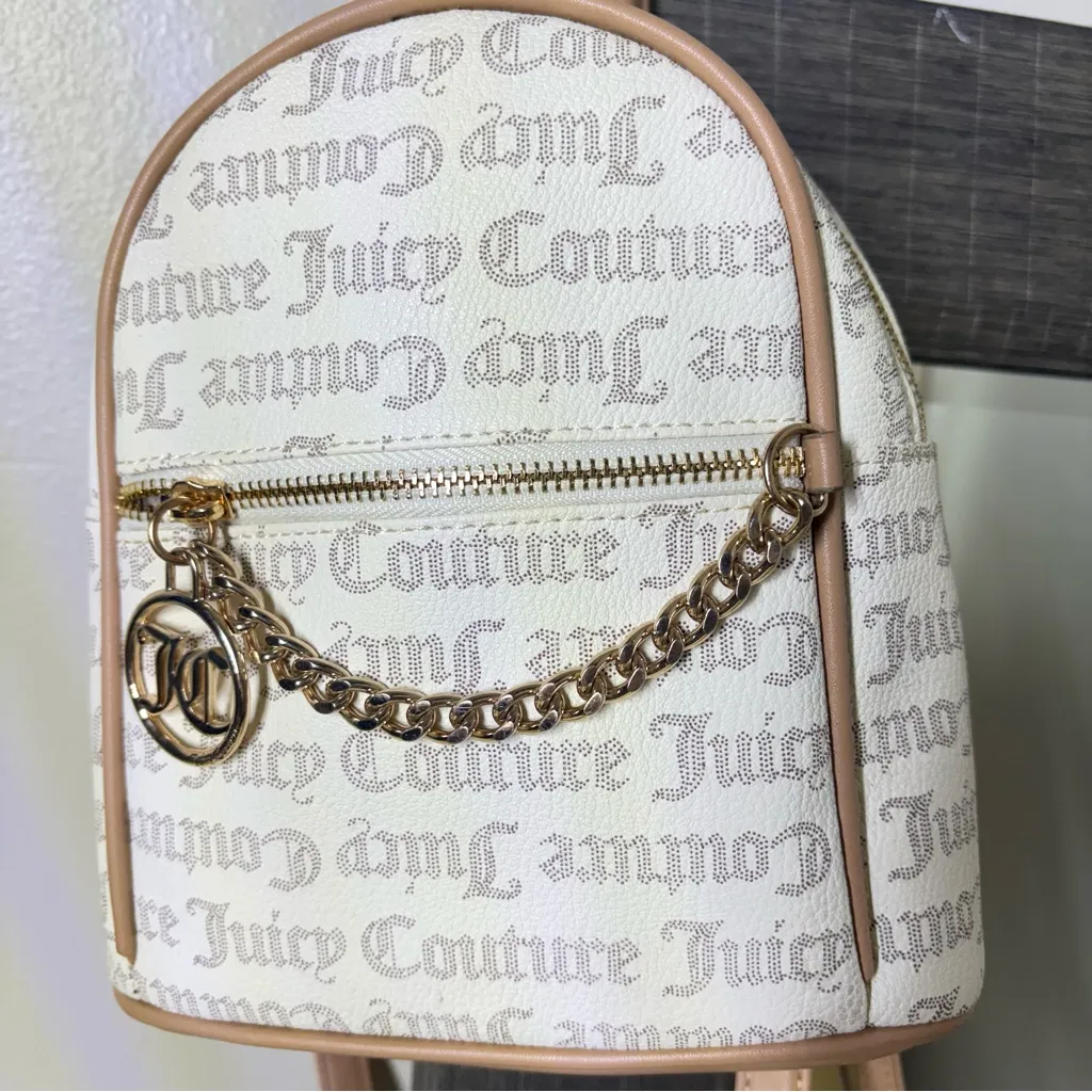 Juicy Couture pecan white and tan mini backpack - Image 16