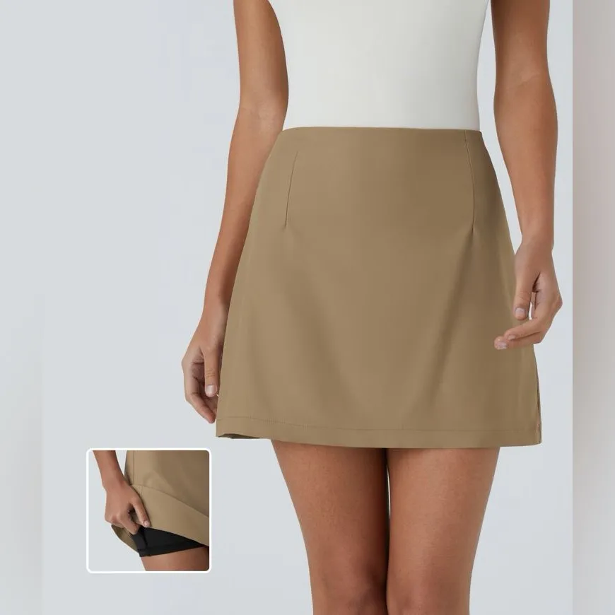 High-Waisted 2-in-1 A-Line Mini Skirt – Size S | NWOT | Sold Out Online - Image 2