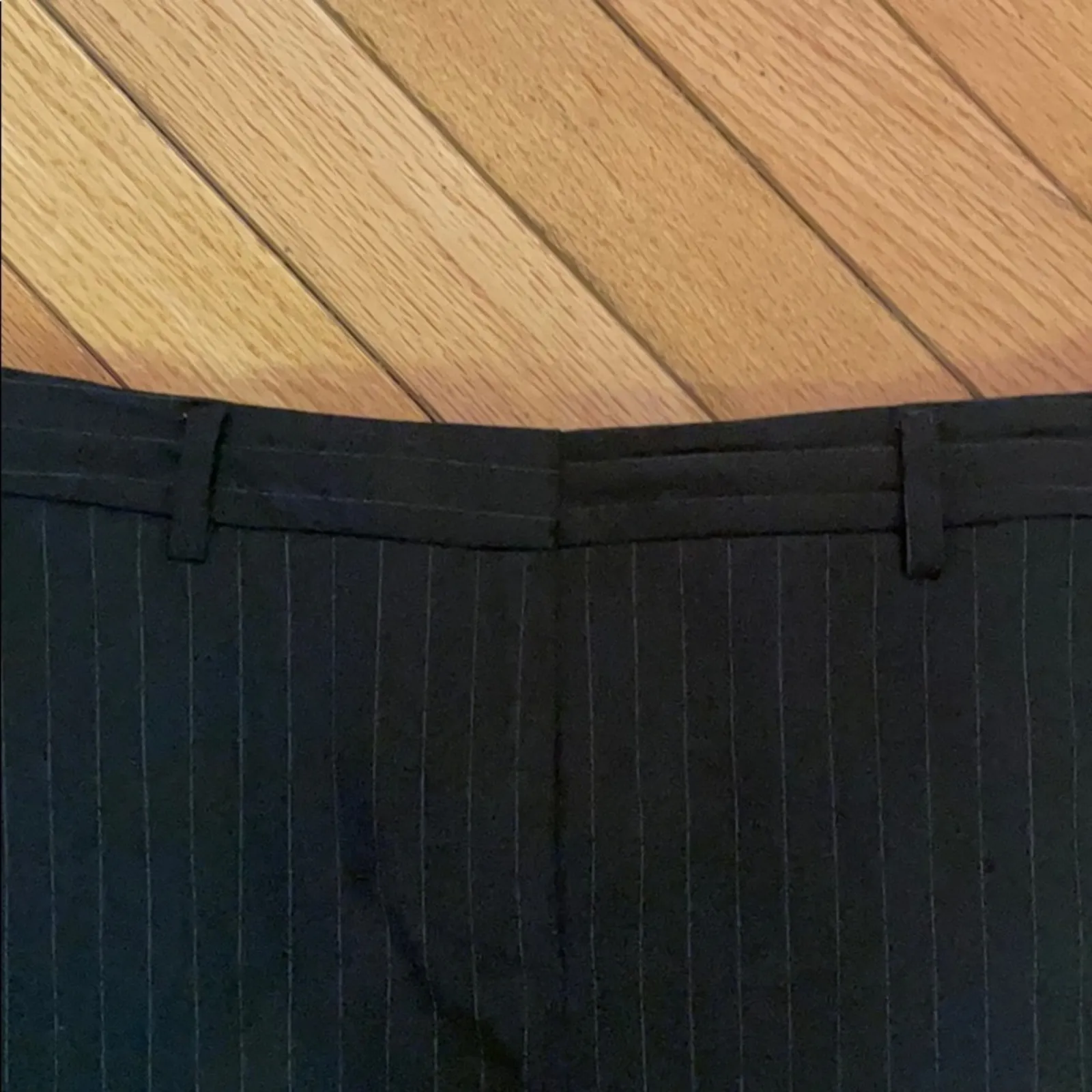 Theory wool striped skirt black size 10 - Image 5