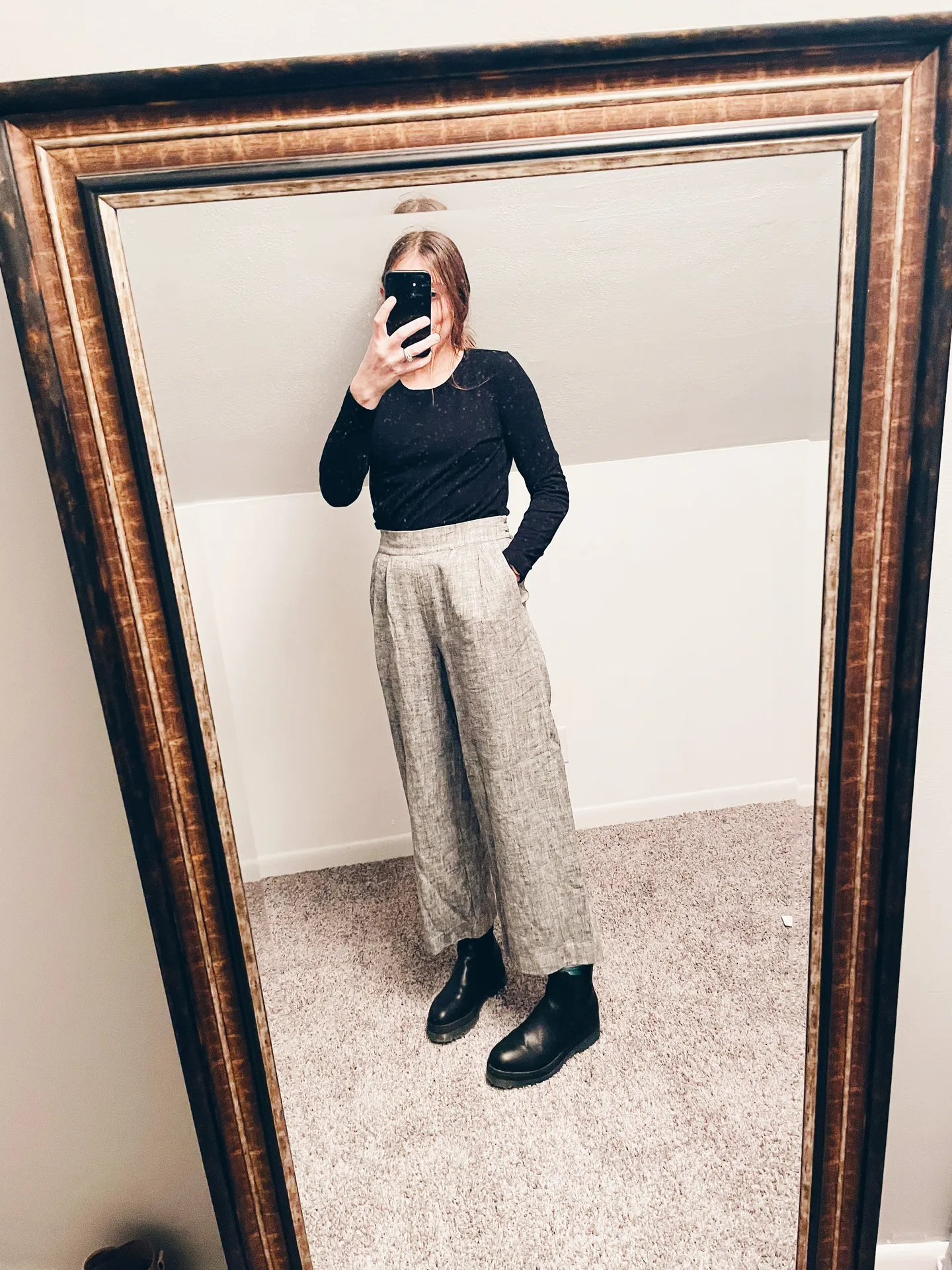 Rachel Comey Grey Chevron Pants NWT-size 4 - Image 2